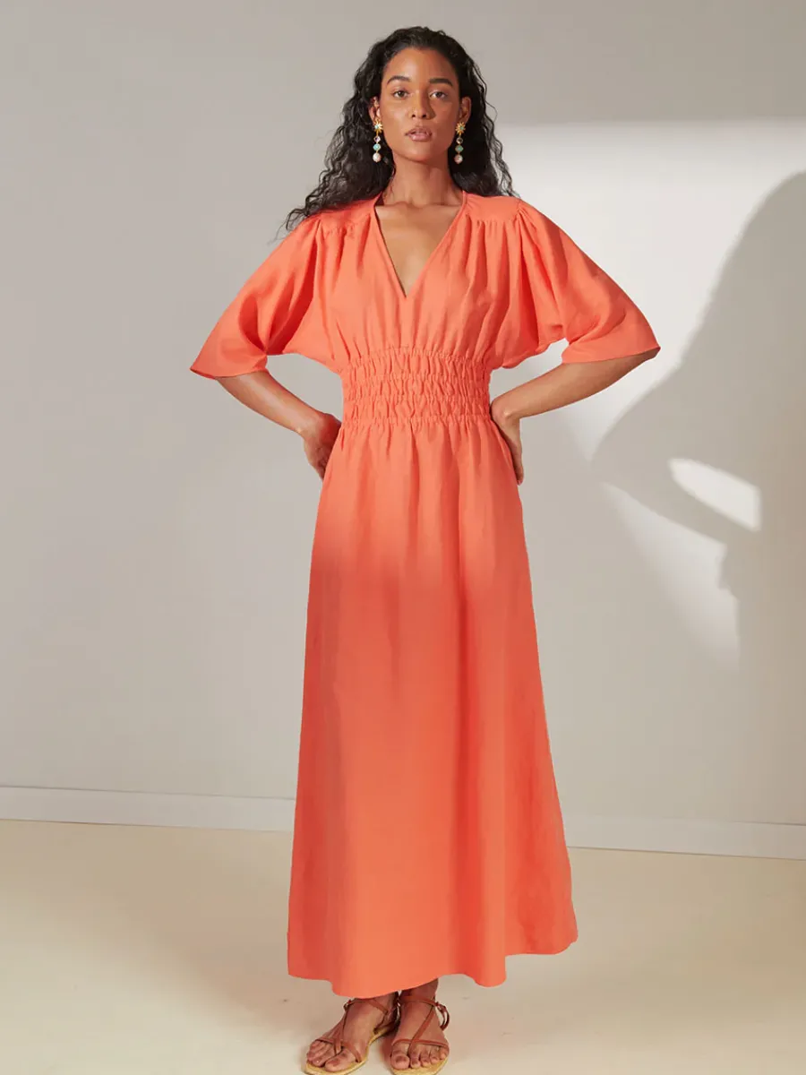 HERMONA | Plunge Dress<lemlem New