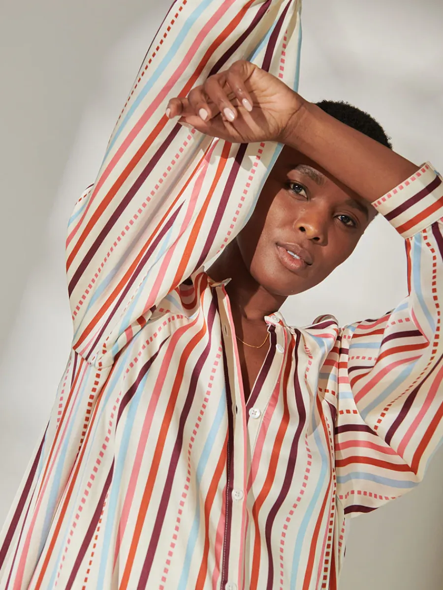 MAKEDA | Button Up Dress<lemlem Hot