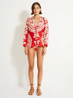 MITA | Button Up Blouse<lemlem Hot