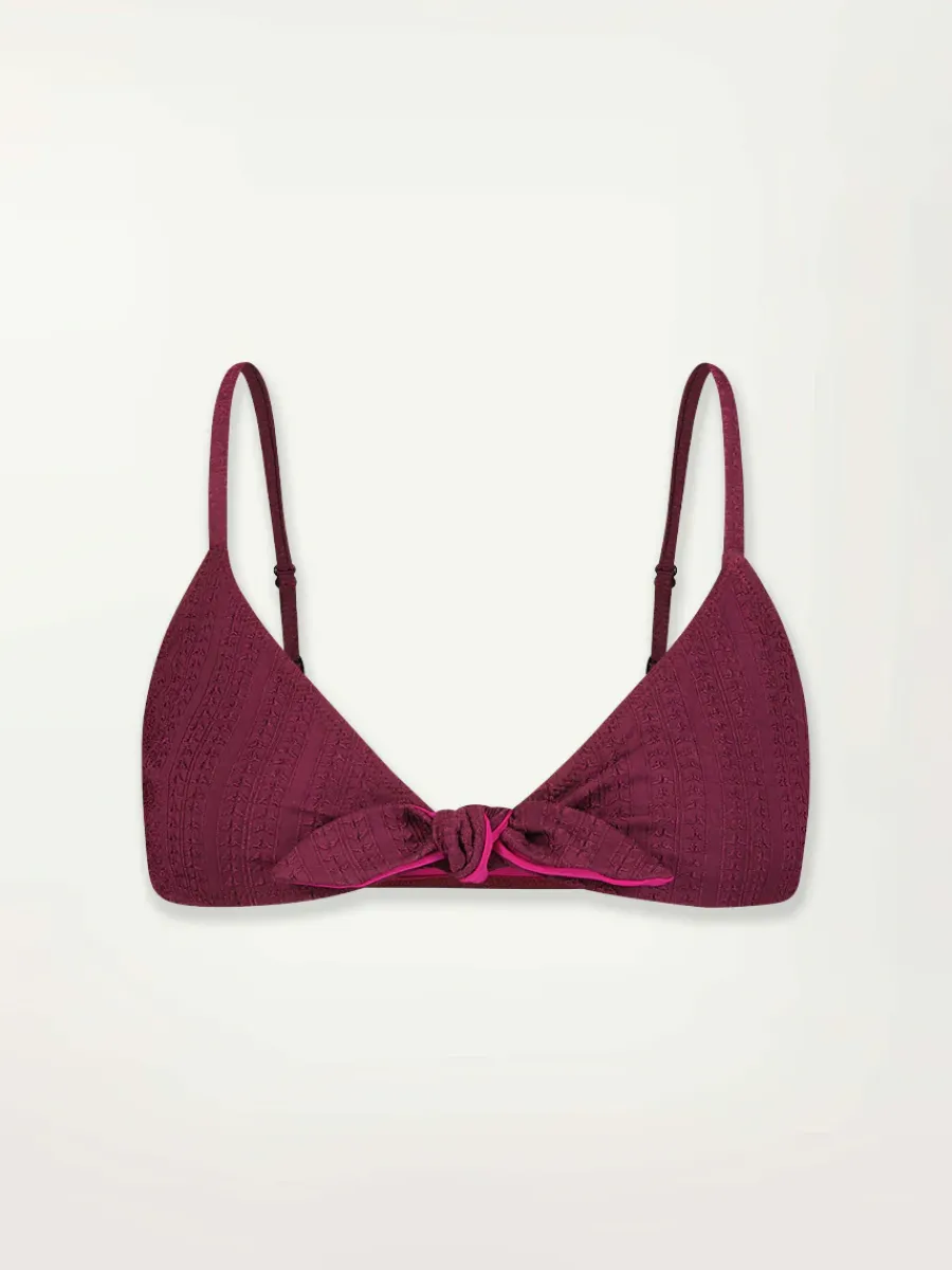 SARA | Tie Front Top<lemlem Hot
